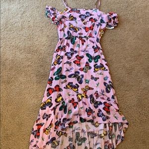 Girls dress with butterflies